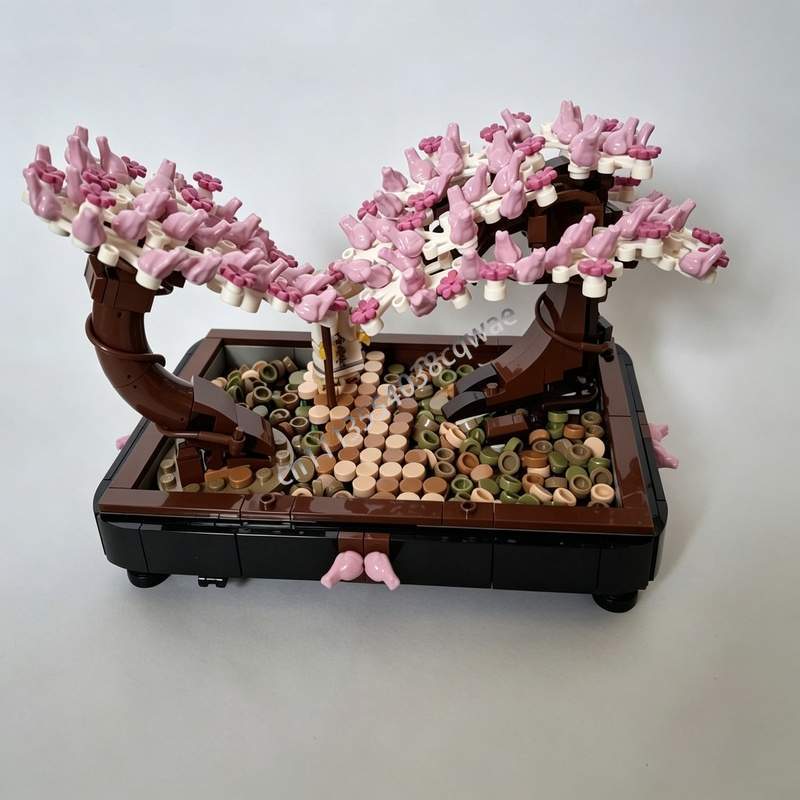 Bonsai Garden Lego - 673PCS Bonsai Park Kersenbloesemboom MOC Bouwstenen