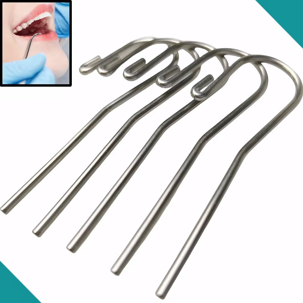 Root Hook Tool - 5 stks/pak Rvs Tandheelkundige Lip Hook