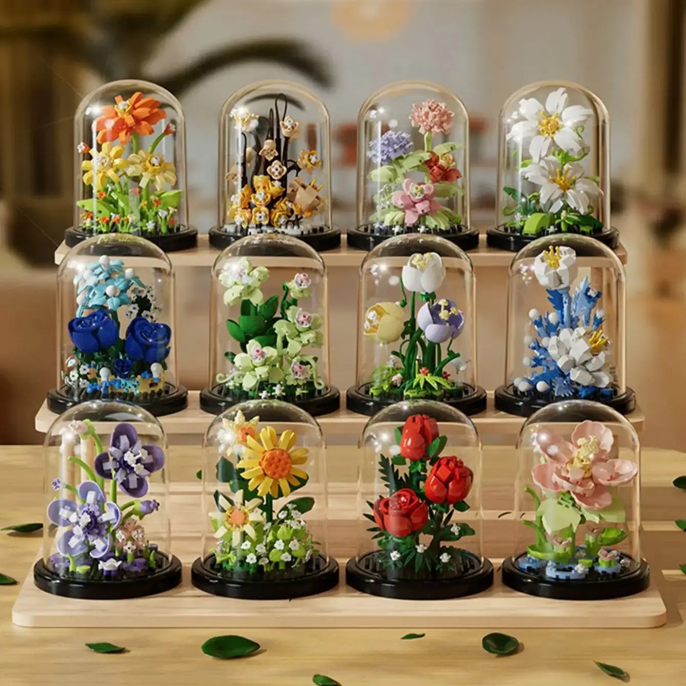 Bonsai Garden Lego - Micro Bouwstenen Eeuwige Bloemboeket Bonsai Potplant