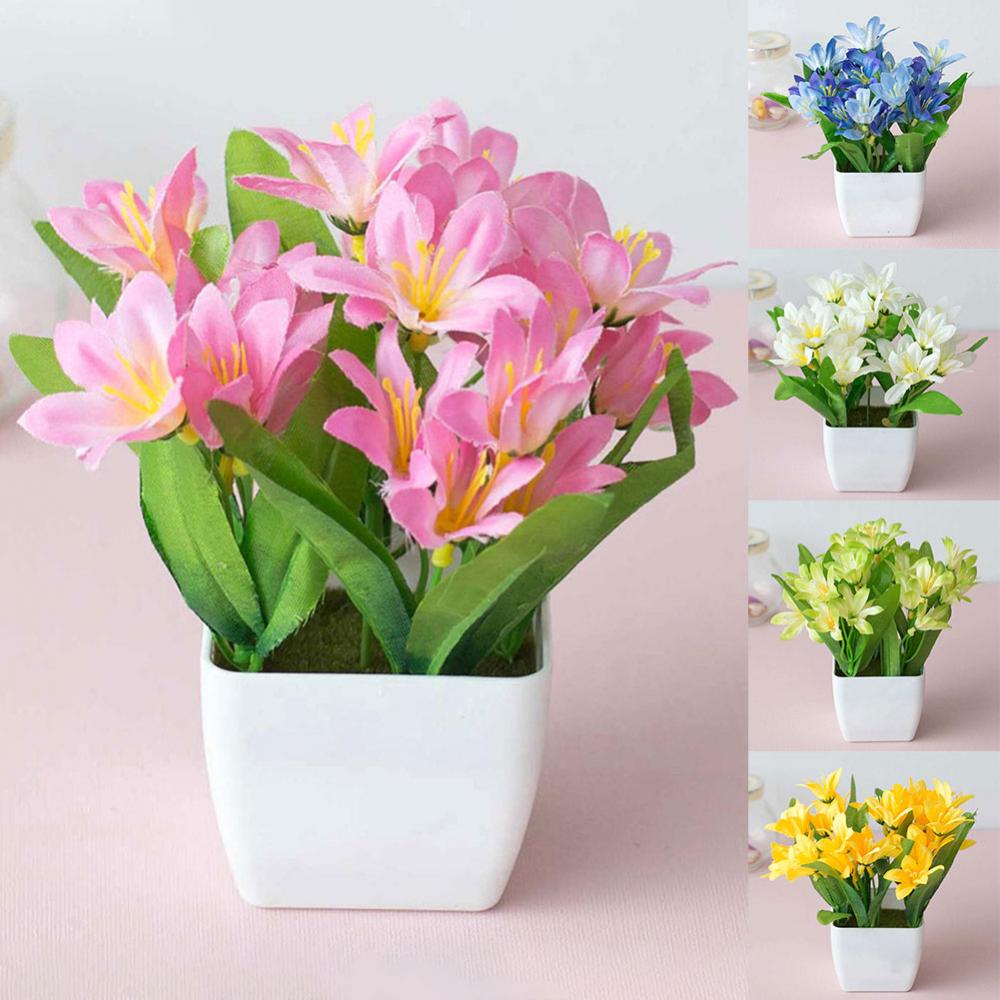 15 cm Kunstmatige Lelie Bloem  - Bonsai Garden Cafe recensie en prijs
