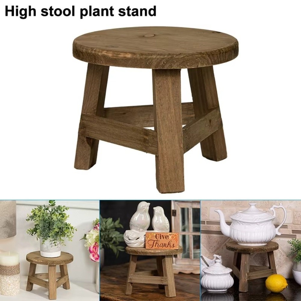 Mini Houten Kruk Bloem Display - Bonsai Garden Display Stands recensie en prijs