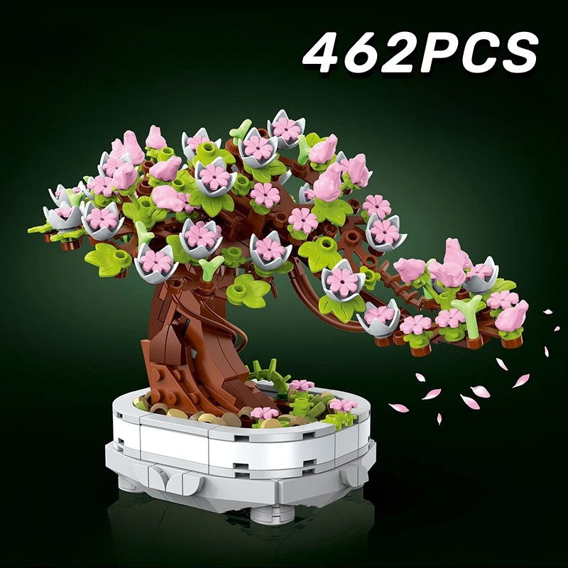 462PCS Kersenbloesem Bonsai Bo - Bonsai Garden Lego recensie en prijs