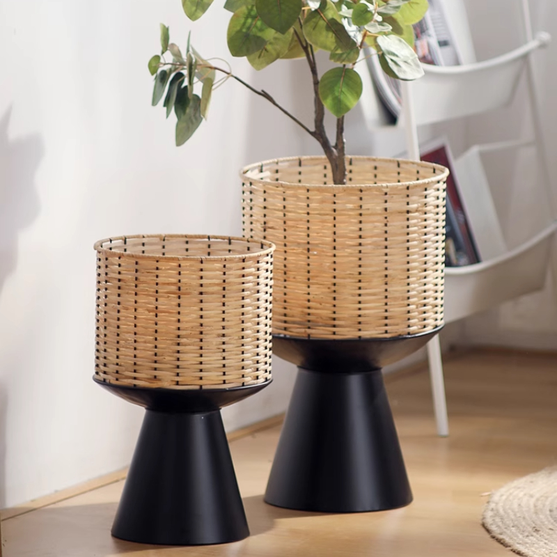 Rotan geweven bloempot moderne - Bonsai Garden Display Stands recensie en prijs