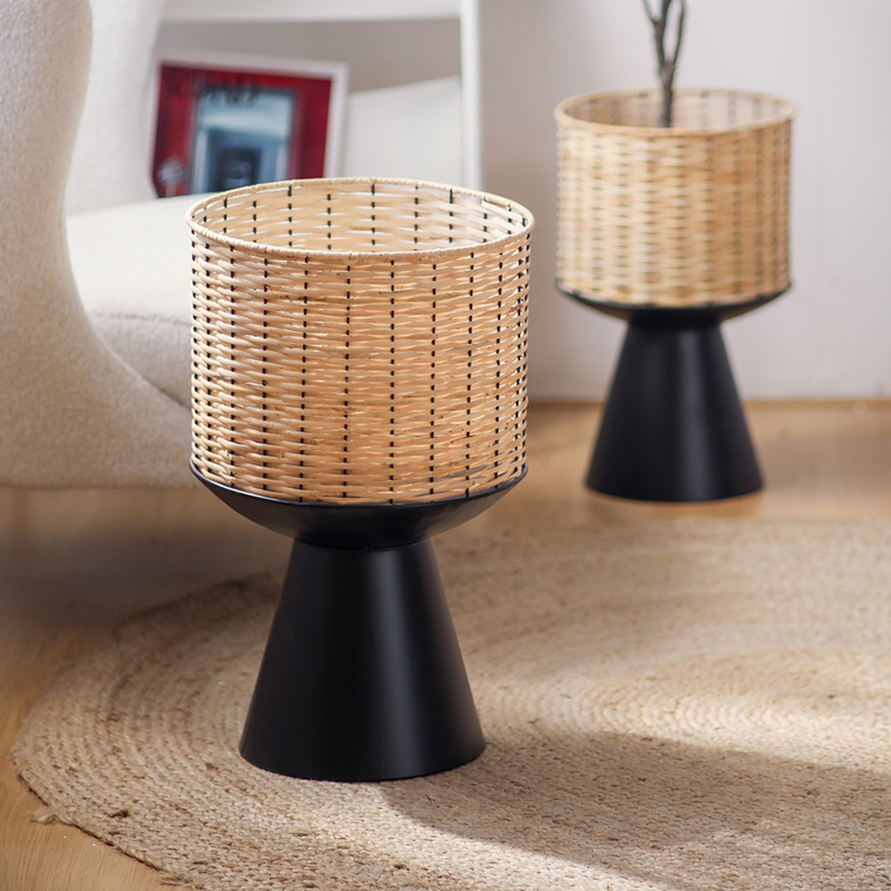 Rotan geweven bloempot moderne - Bonsai Garden Display Stands recensie en prijs