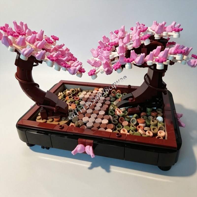 673PCS Bonsai Park Kersenbloes - Bonsai Garden Lego recensie en prijs