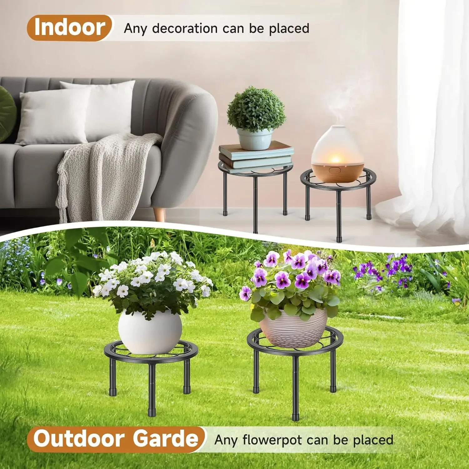 5-delige metalen plantenstanda - Bonsai Garden Display Stands recensie en prijs