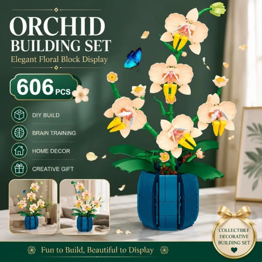 Orchidee Bouwstenen Bloemen Bo - Bonsai Garden Lego recensie en prijs