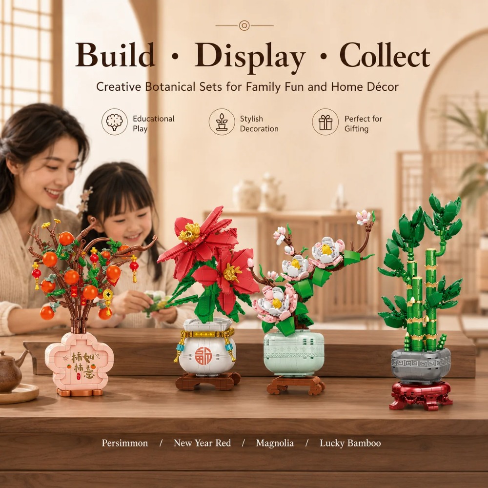 Orchidee Bouwstenen Bloemen Bo - Bonsai Garden Lego recensie en prijs