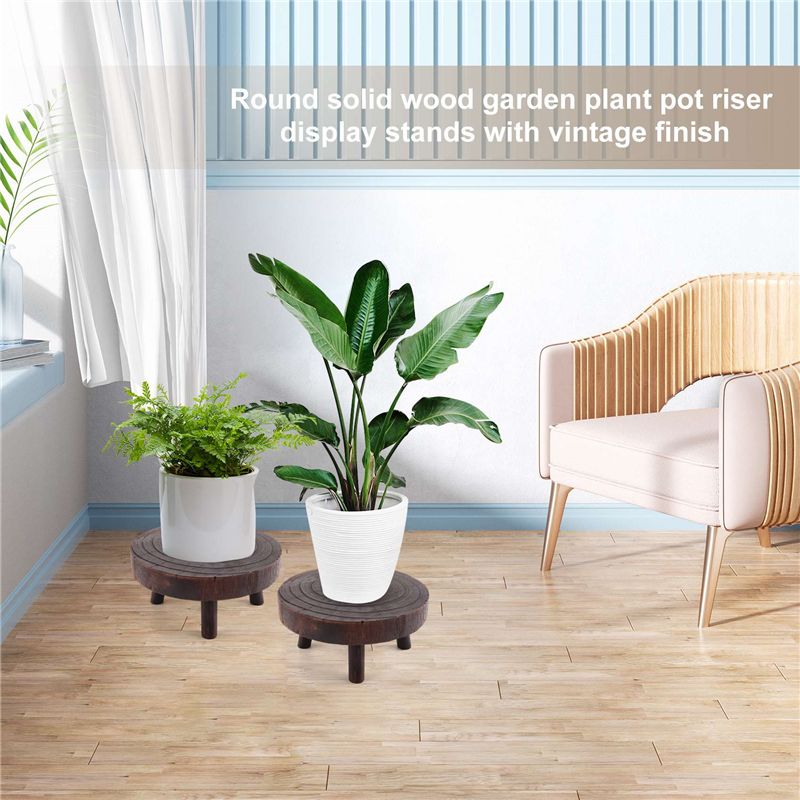 ABHU 2 Stuks Mini Houten Kruk  - Bonsai Garden Display Stands recensie en prijs