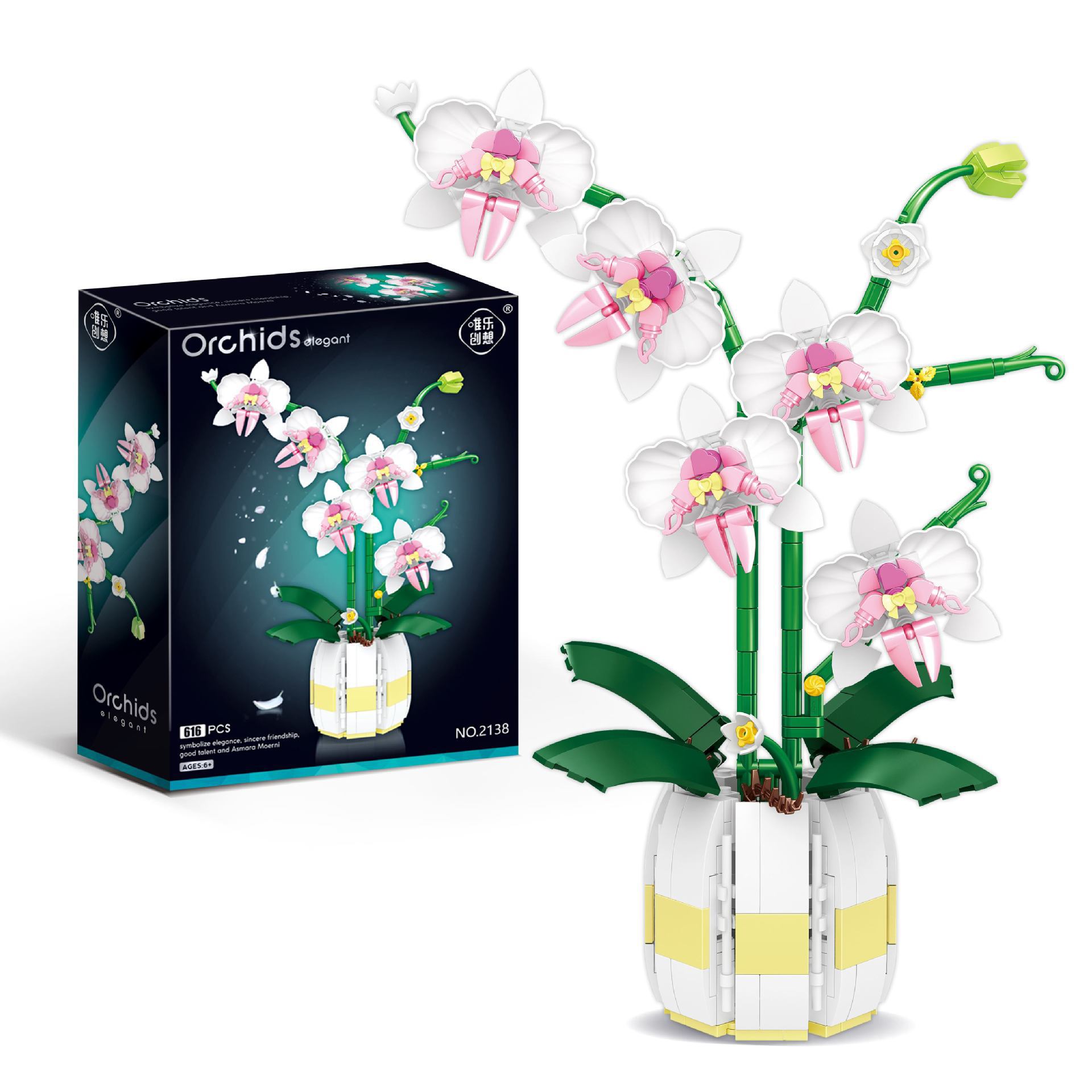 Grappige Joy Orchidee Bloemenb - Bonsai Garden Lego recensie en prijs