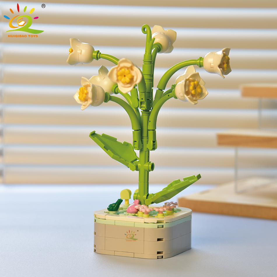 Huiqibao Moc Bloem Vetplanten  - Bonsai Garden Lego recensie en prijs